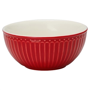 Alice red cereal bowl fra GreenGate - Tinashjem